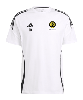 adidas Tiro 24 T-Shirt Weiss Schwarz Baumwolle