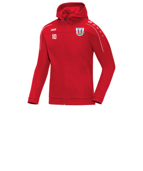 JAKO Classico Kapuzenjacke Kids Rot F01