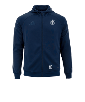 adidas Tiro 25 Travel Kapuzenjacke Blau