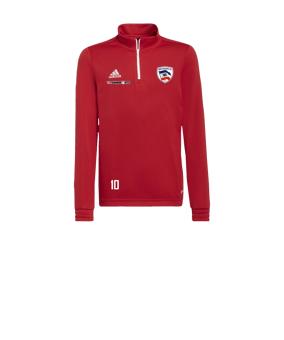 adidas Entrada 22 HalfZip Sweatshirt Kids Rot