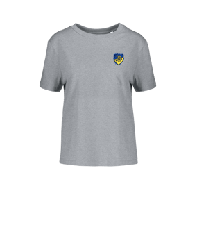 Merch Muser T-Shirt Women Heather Grey | #justlogo4c Jubiläum