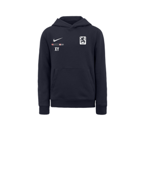 Nike Park 20 Fleece Hoody Kids Blau Weiss F451