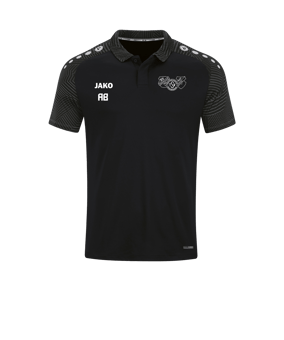 JAKO Performance Polo Damen Schwarz Grau F804