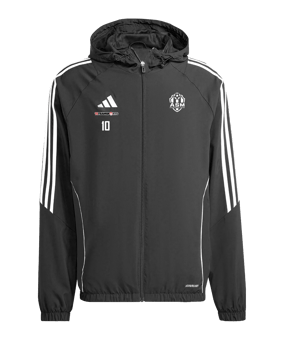 Veste coupe-vent adidas Tiro 24 noire blanche 