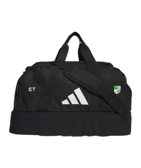 adidas Tiro League Duffel Bag Gr. S Schwarz Weiss