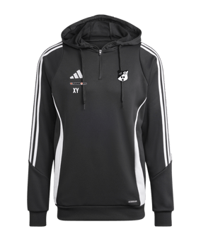 adidas Tiro 24 Hoody Schwarz Weiss 