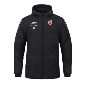 JAKO Team Coach Kapuzenjacke Schwarz F800