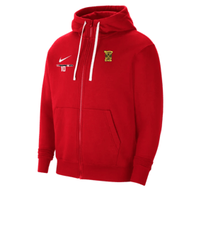 Nike Park 20 Fleece Kapuzenjacke Rot Weiss F657