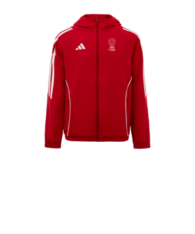 Veste coupe-vent adidas Tiro 24 enfants rouge blanche