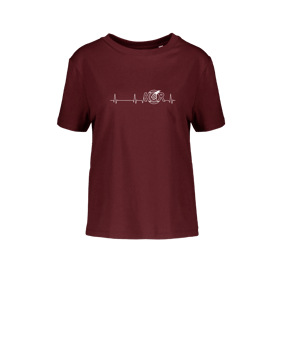 Merch Muser T-Shirt Women Burgundy FC244