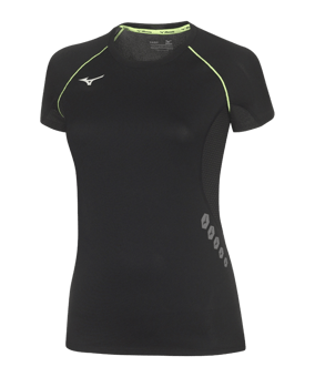 Mizuno T-Shirt Damen Schwarz F09 - schwarz