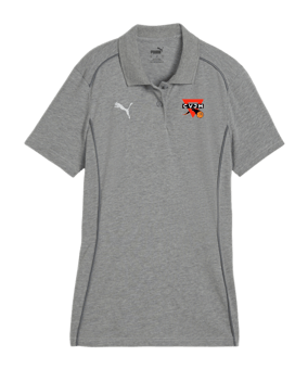 PUMA teamFINAL Casuals Poloshirt Damen Grau F06