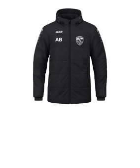 JAKO Team Coach Kapuzenjacke Kids Schwarz F800