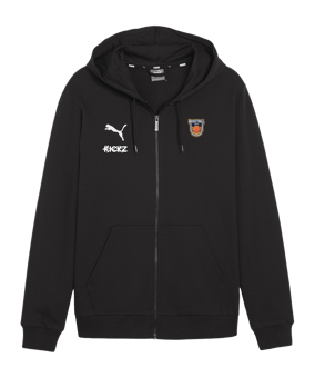 PUMA teamGOAL Casuals Kapuzenjacke Schwarz F03
