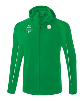 Erima Liga Star Kapuzenjacke Grün Weiss 