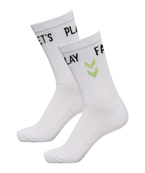 Hummel Lets Play Fundamental Socken Weiss F9001 - weiss