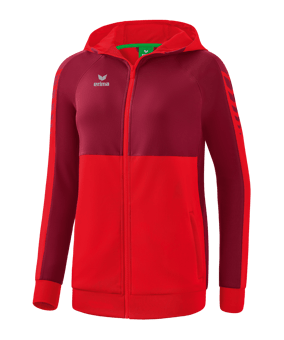 Erima Six Wings Kapuzenjacke Damen Rot - rot