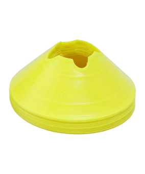 Cawila Markierungshauben M | 10er Set | Durchmesser 20cm, Höhe 6cm | neongelb - gelb