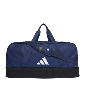 adidas Tiro League Duffel Bag Gr. L Blau Weiss