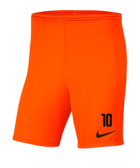 Nike Park III Short Orange F819