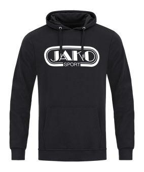 JAKO Retro Hoody Schwarz F800 - schwarz