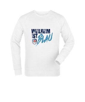 Merch Roller Sweatshirt White | #blau