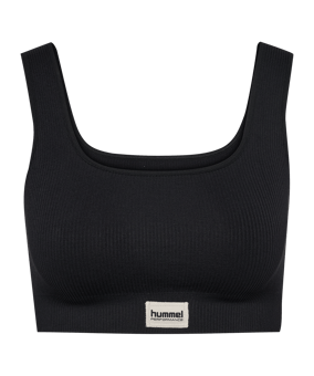 hummel Pulse Seamless Rib Sport-BH Damen Schwarz F2001 - schwarz