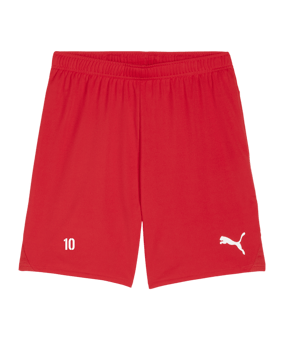PUMA teamGOAL Short Rot Weiss F01