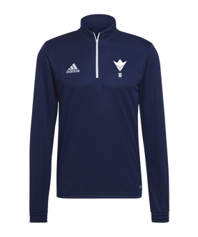 Sweat-shirt à demi-fermure éclair adidas Entrada 22 bleu