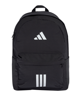 adidas Essentials 3 Stripes Rucksack Schwarz - schwarz