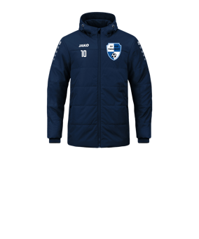 JAKO Team Coach Kapuzenjacke Kids Blau F900