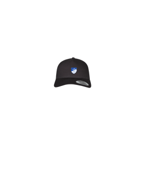 Merch 5 Panel Retro Trucker Cap Schwarz | #justlogo4c