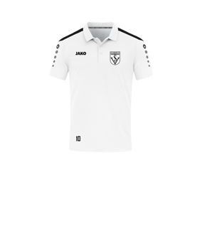 JAKO Power Poloshirt Kids Weiss Schwarz F000