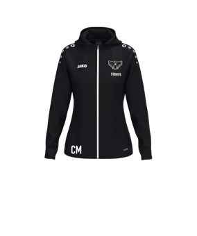 JAKO One Kapuzenjacke Damen Schwarz F800