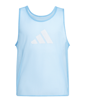 adidas Training BIB Kennzeichnungshemd Kids Blau - blau
