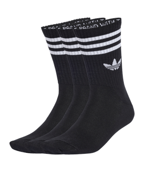 adidas Originals 3 Stripes Crew 3 Pair Calze Nero - nero