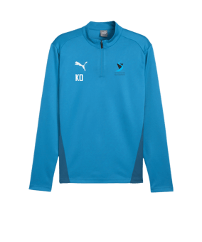 PUMA teamGOAL Training 1/4 Zip Sweatshirt Blau F02