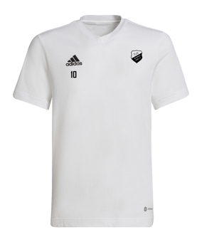 adidas Entrada 22 T-Shirt Kids Weiss