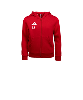 adidas Entrada 26 Kapuzenjacke Kids Rot