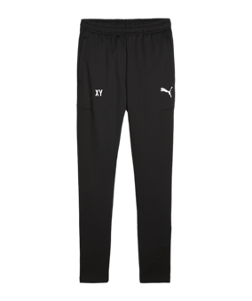 PUMA teamGOAL Slim Trainingshose Kids Schwarz Weiss F03