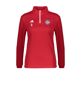 adidas Entrada 22 HalfZip Sweatshirt Damen Rot