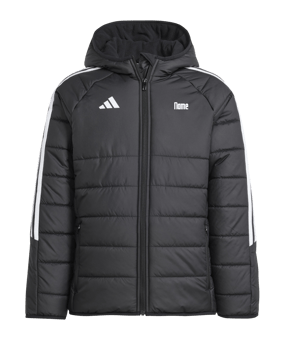 adidas Tiro 24 Winterjacke Kids Schwarz Weiss