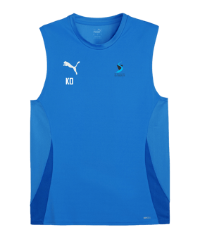 PUMA teamGOAL Tanktop Blau Weiss F02