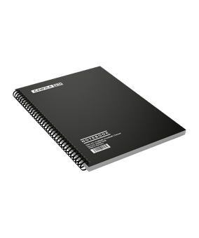 Cawila PRO 100 Blatt A5 Notebook Lehrblock Weiss - weiss