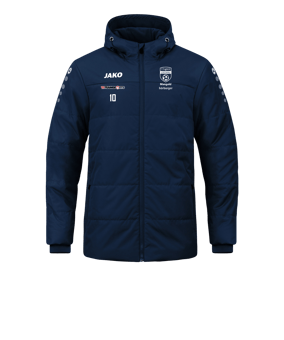 JAKO Team Coach Kapuzenjacke Blau F900