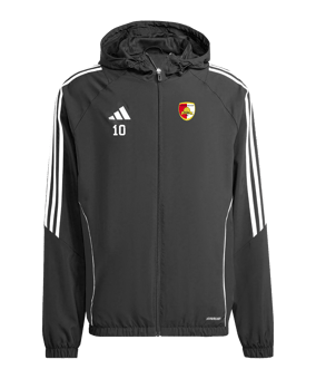 Veste coupe-vent adidas Tiro 24 noire blanche 