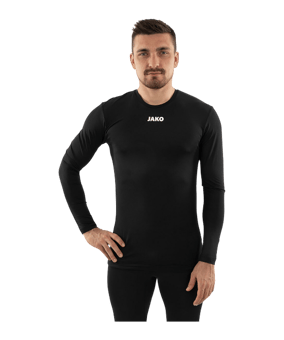 JAKO Function Longsleeve T-Shirt Schwarz F800 - schwarz