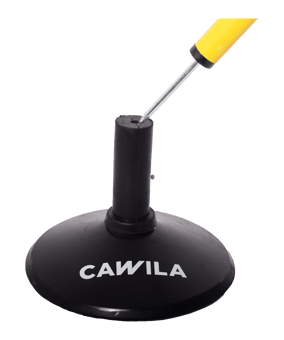 Cawila Academy Slalom-Standfuß Schwarz - schwarz