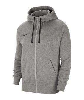 Nike Park 20 Fleece Kapuzenjacke Grau Schwarz F063 - grau