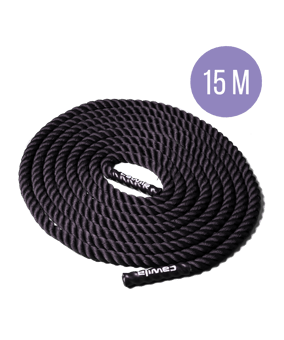 Cawila GYM ROPE | Battlerope | 15m Schwarz - schwarz